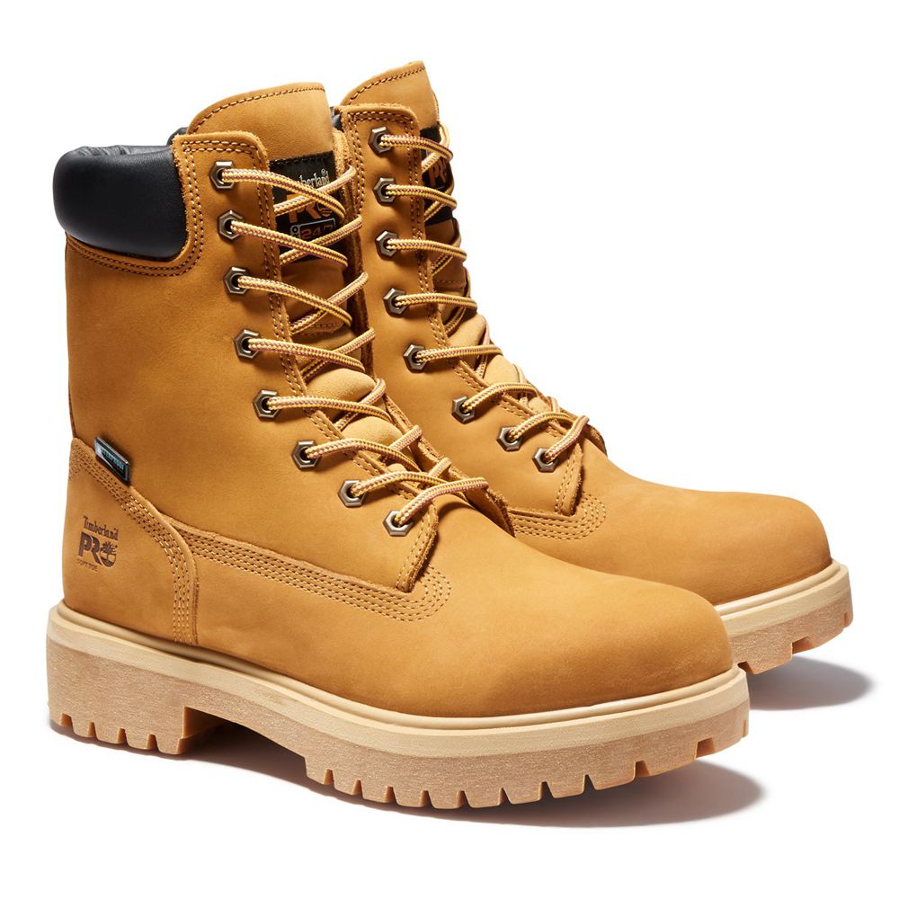 Timberland Pro Μποτακια Ανδρικα Καφε - Direct Attach 8\" Soft Toe - Greece 5046739-UO